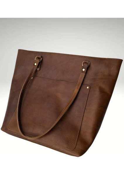 Vachetta Tote Bag Hakiki Deri Kadın Omuz Çantası modelleri