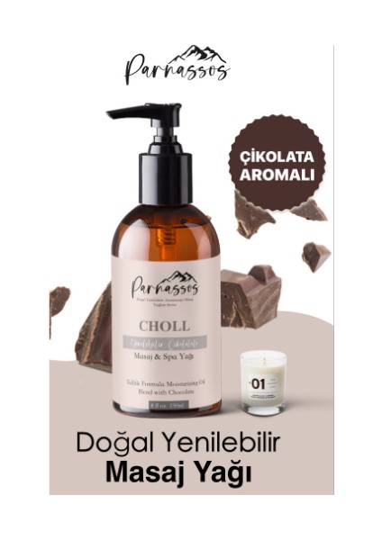 Doğal Çikolata Aromalı Ve Yasemin Özlü Etkili Masaj Yağı Seti 150 Ml