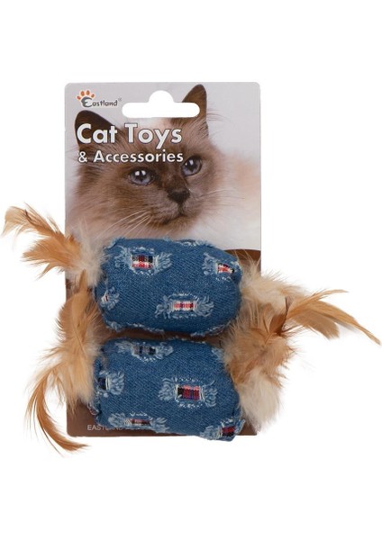 Öten Catnipli Tüylü Peluş Kedi Oyuncağı 6 cm