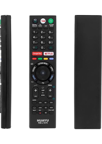 Huayu Kl RM-L1676 Sony Google Play- Netflıx - Youtube Tuşlu Unıversal Lcd-Led Tv Kumanda (4887)