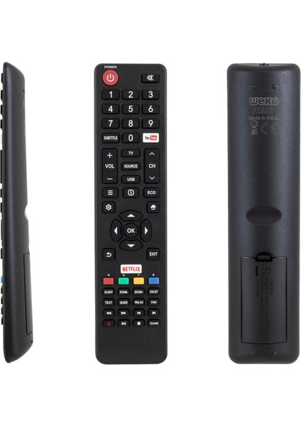 Kl Tesla 06-532W54-TLA1XS Youtube-Netflıx Tuşlu LCD LED Tv Kumanda (4887)