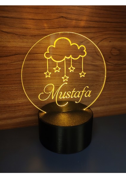 Kişiye Özel Bulut Işıklı Masa Lambası ( Pilli ) fırsatları