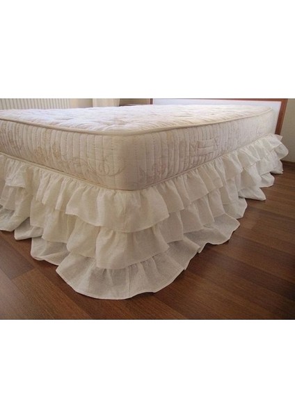 Ham Keten Baza Eteği Fırfırlı