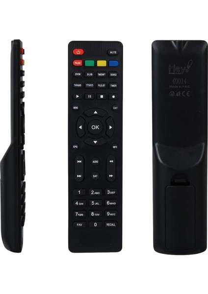 Mersat Star/yumatu Hd/cıtybox Hd/mersat Margınal Uydu Kumandası Pause Kırmızı (40014=3035) (4887)