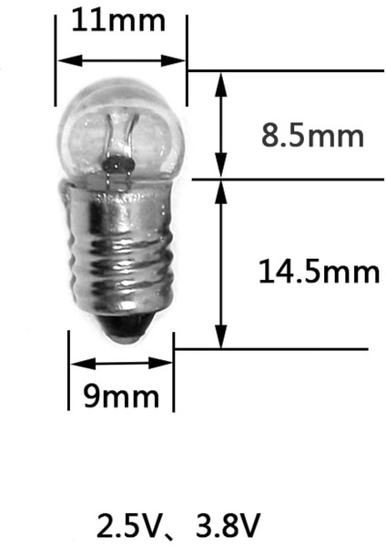 Fener Ampül 1.5 Volt Vidalı (50LİK Paket) (4887)