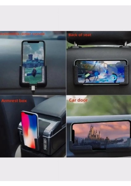 Çok Amaçlı Torpido Telefon Navigasyon ve Şarj Standı- Siyah