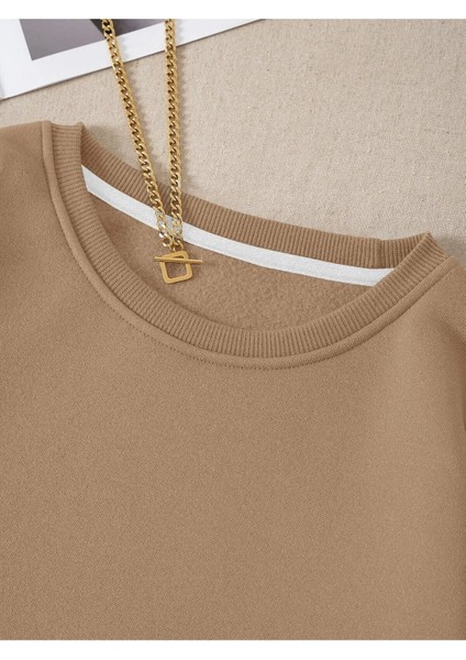 Kadın/erkek Los Angeles Renkli Oversize Bisiklet Yaka Pamuklu Sweatshirt