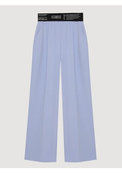 71153 Beli Lastikli Pantolon Bebe Mavisi