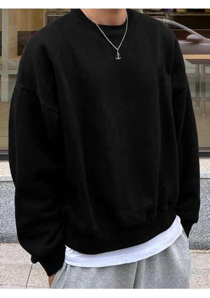 Oversize Rahat Kalıp Basic Sweatshirt - 5 Farklı Renk Seçeneğiyle