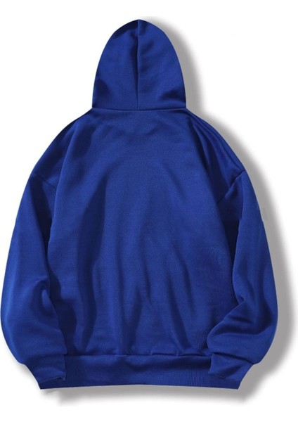 Kadın/erkek Brooklyn Renkli Özel Baskılı Pamuklu Oversize Kapüşonlu Sweatshirt