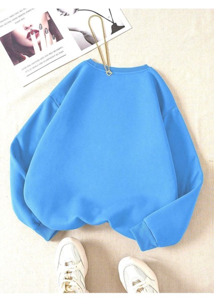 Unisex Düz Bisiklet Yaka Sweatshirt fiyatları