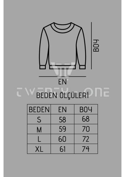 Düz Bisiklet Yaka Sweatshirt
