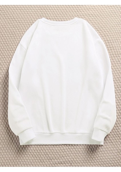 Kadın/erkek Los Angeles Renkli Oversize Bisiklet Yaka Pamuklu Sweatshirt fiyatları