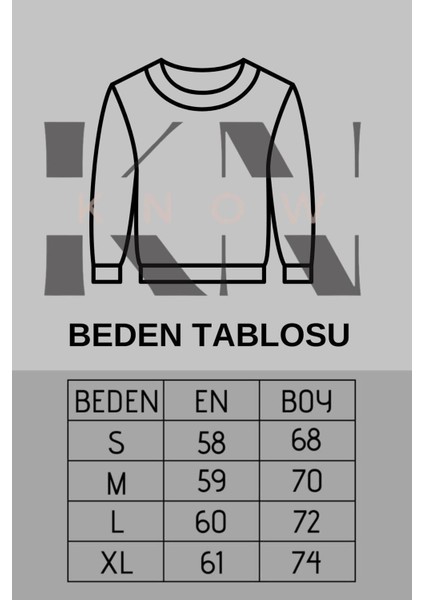 Düz Bisiklet Yaka Sweatshirt