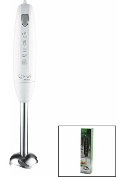 Kiwi KHB-4415 Çubuk El Blender Çelik Uçlu Dc Motor - 300W (4887)
