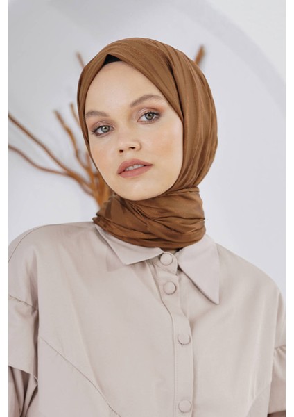 Floş Jakar Ağaç Kabuğu Desen Şal 00953