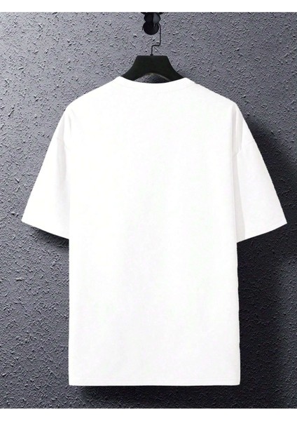 Unisex Beautiful New York Baskılı Oversize Boyamalı Tişört fırsatları