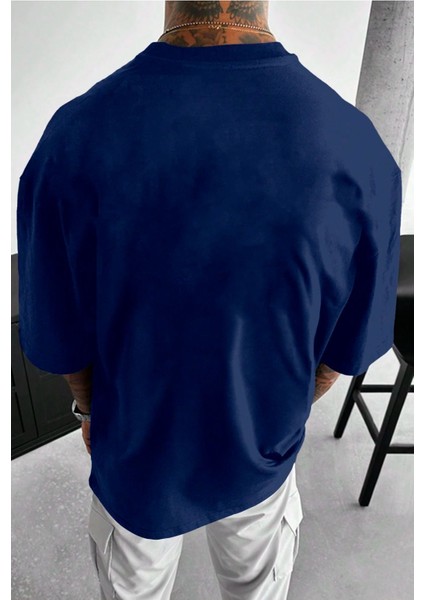 Unisex Beautiful New York Baskılı Oversize Boyamalı Tişört fırsatları