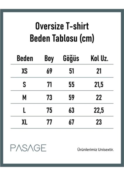 "one" Baskılı Oversize Erkek Tshirt