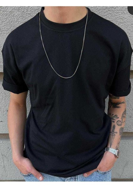 Unisex Baskısız Oversize Penye T-Shirt %100 Pamuk fiyatları
