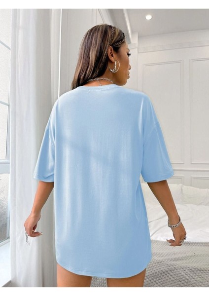 Kadın New York Baskılı Oversize Tshirt fiyatları