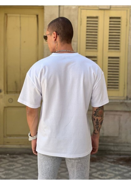 Unisex Les Özel Baskılı Oversize Penye T-Shirt %100 Pamuk fiyatları