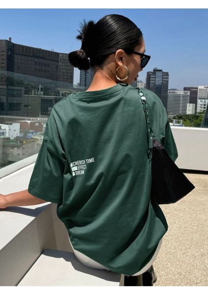 Effect Baskılı Oversize Tişort modelleri