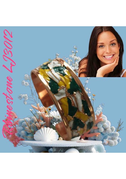 Rhınestone Collectıon LJ3012 Özgün Mine Işlemeleli Bakır Dövme Tasarım Bileklik fiyatları