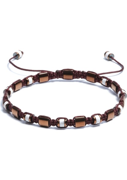 Havlit, Hematit Bileklik -Jagu Bright Brown Bileklik - Tasarım Bileklik 4 mm 6 mm Ayarlanabilir fiyatları
