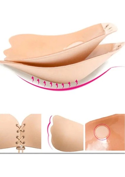 Özel Üretim Kaymaz Dikişsiz Göğüs Dikleştrici Dolgun Gösteren Toparlayıcı Askısız Yapışkanlı Sütyen modelleri