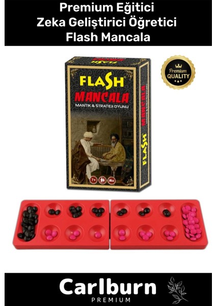Premium Eğitici Zeka Geliştirici Öğretici Eğlence Aile Etkinlik Plastik Flash Mangala Kutu Oyunu