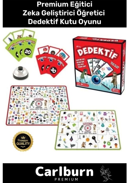 Premium Eğitici Zeka Geliştirici Öğretici Eğlence Aile Etkinlik Dedektif Kutu Oyunu