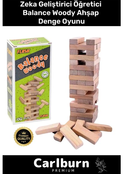 Premium Eğitici Zeka Geliştirici Öğretici Eğlence Aile Parti Balance Woody Ahşap Denge Oyunu