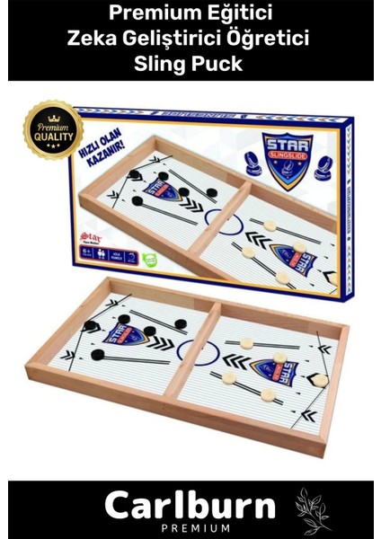 Premium Eğitici Zeka Geliştirici Öğretici Eğlence Aile Etkinlik Yılbaşı Özel Gün Sling Puck