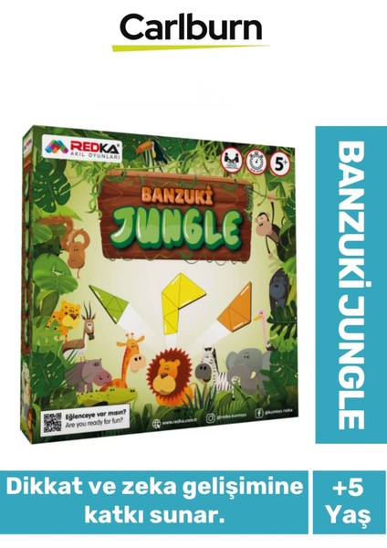Zeka Geliştirici Oyun Eğitici Öğretici Okuma Yazma El Göz Koordinasyonu Banzuki Jungle