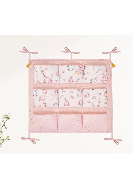 Baby 9 Cepli Bağlamalı Beşik Kenarı Düzenleyici (Pembe) modelleri