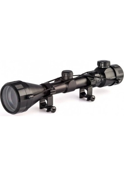 3-9X50 Zoomlu Keskin Nişancı Dürbünü Kırmızı,yeşil Işik Çelik Gövde