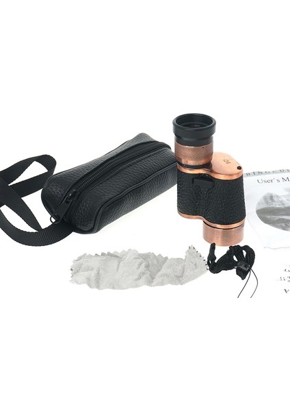 6X24 Baıgısh, Askeri Tarzi Pirinç ve Deri Kaplamalı, Deri Çantalı Monocular Dürbün Princ modelleri