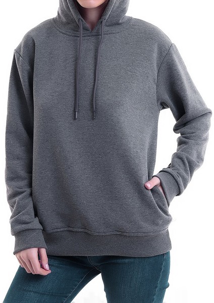 Baba Sen En Iyisin! Kapüşonlu Sweatshirt Koyu Gri