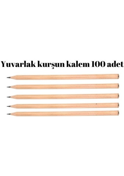 Yuvarlak Kurşun Kalem 100 Adet Doğal Ahşap Kurşun Kalem modelleri