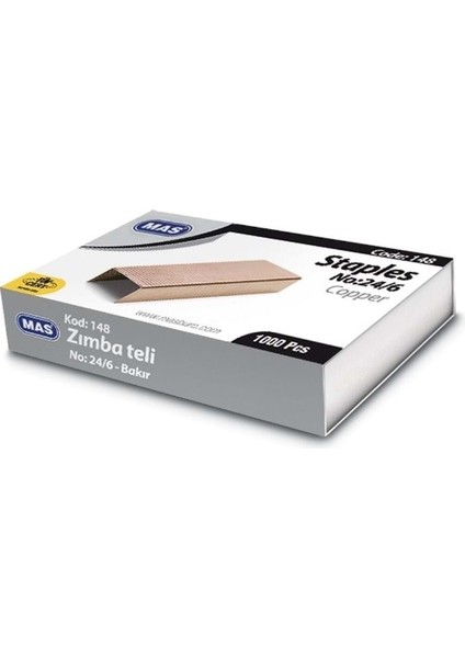 Zımba Teli 24/4 Sarı Bakır - 10 Kutu