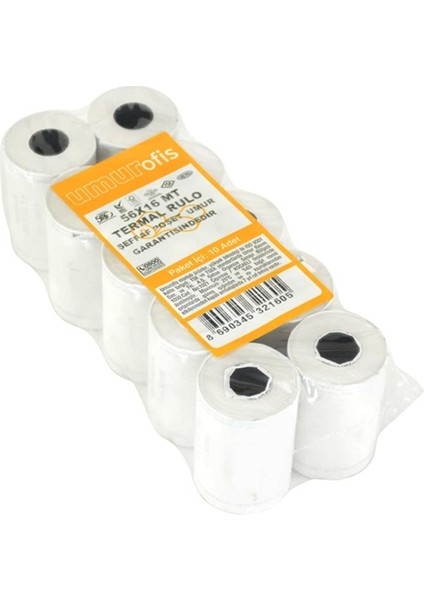 Termal Rulo 56X16MT Pos Rulosu 10 Lu - 3 Paket