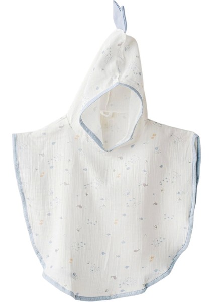 AC25612 Ocean Is My Happy Place Müslin Panço White 18 - 24 Ay