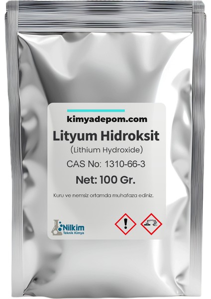 Lityum Hidroksit Monohidrat 100 Gr.