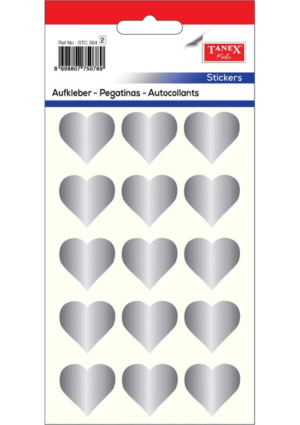 Ofc Etiket Kalpli Gümüş 4 Lü - 4 Adet