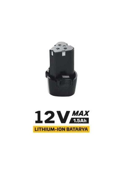 5137 Profesyonel Akülü Vidalama Yedek Batarya 12 Volt (1.5AH)