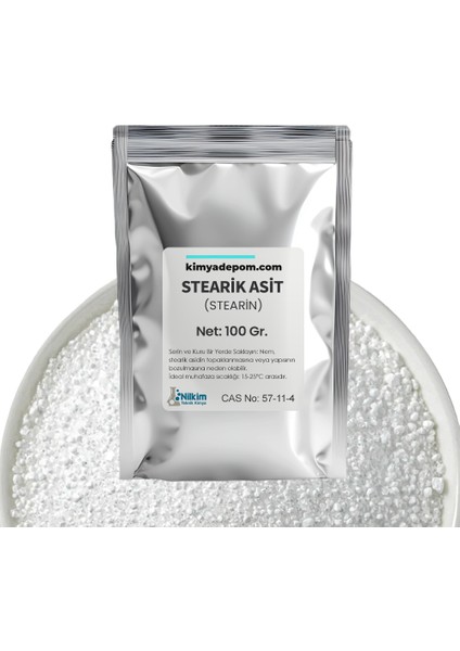 Stearik Asit (Stearin) 100 Gr.