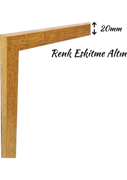 1000 Parça Puzzle Yapboz Çerçevesi Ölçü 68CM x 48CM Ön Yüzeyinde Parlama Yapmayan Pleksi RENK ALTIN fiyatları