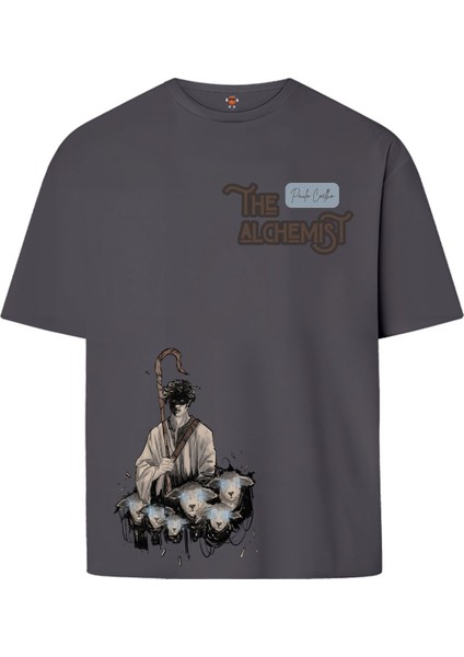 The Alchemist Çift Iplik Dokumalı Rahat Kalıp Pamuk T-Shirt