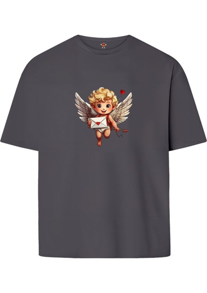 Eros Çift Iplik Dokumalı Rahat Kalıp PAMUK T-Shirt